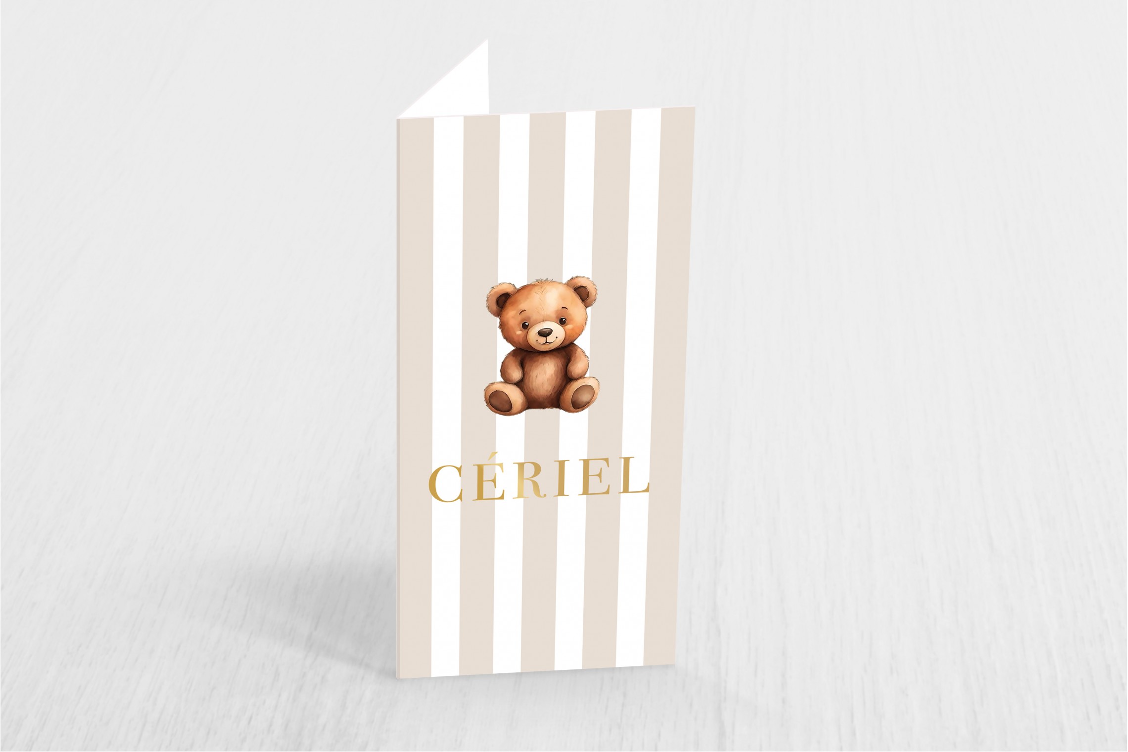 Beertje en bruine strepen